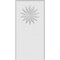 Ekena Millwork Standard Foster Flower Plinth Block With Rounded Edge, 4 1/2"W x 9"H x 1"P PBP045X090X100FOS11 - alternate 4